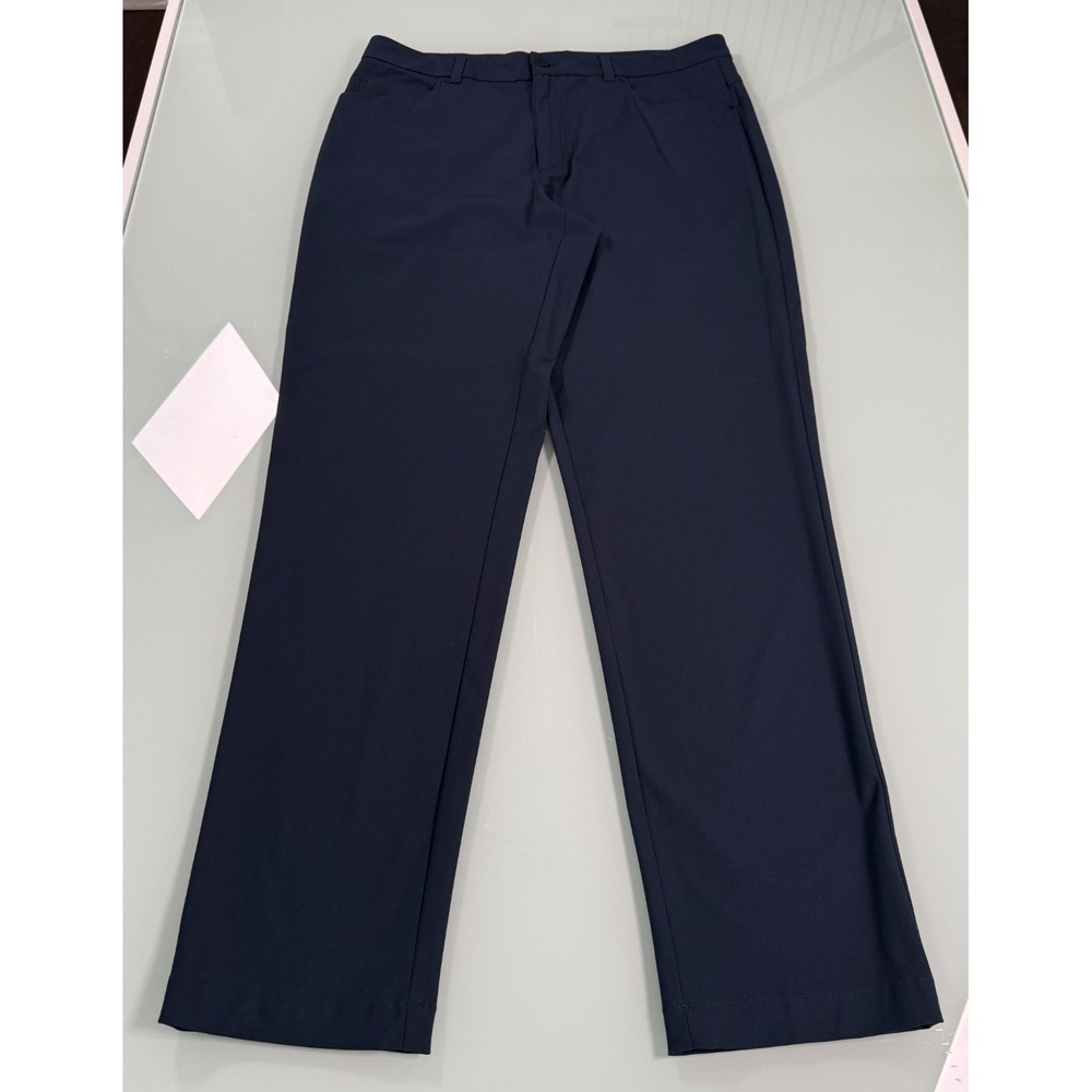 VRST Performance Chino Pants Men's Dark Navy Straight Fit Casual DadCore -35x34